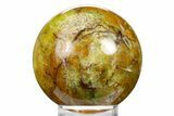 Polished Green Opal Sphere - Madagascar #257250-1